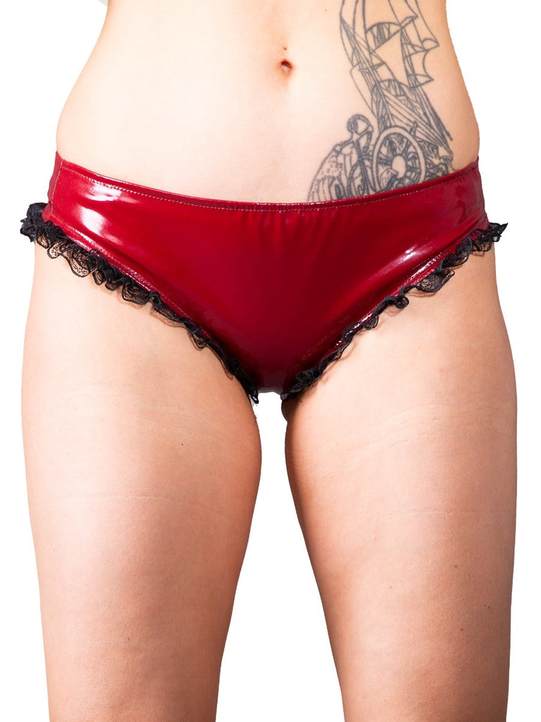 SkinTwo.com Sugar Candy PVC Knixs Black Knickers