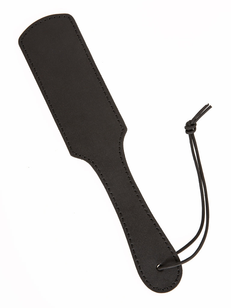 Skin Two UK Black Leather Spanking Paddle Spanker