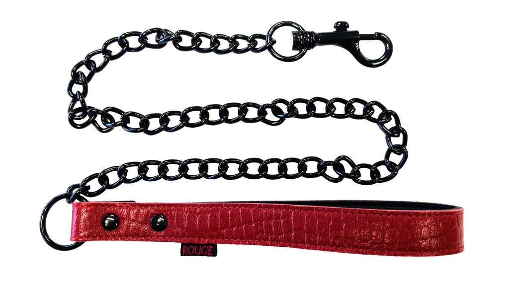 Skin Two UK Burgundy Anaconda Print Lead Lead