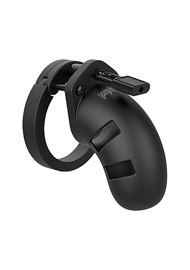 Model 20 - Chastity - 3.5 inch Silicone Cock Cage - Black
