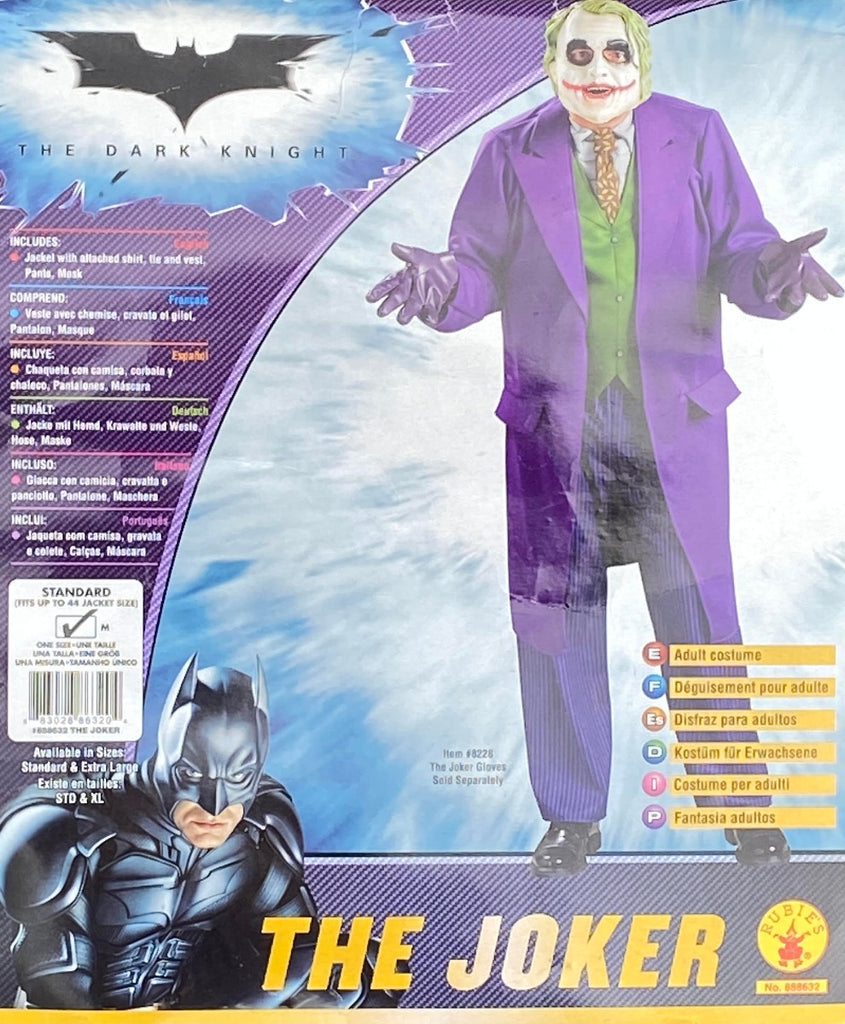 Skin Two UK Adult Joker Costume - Size Medium Clearance