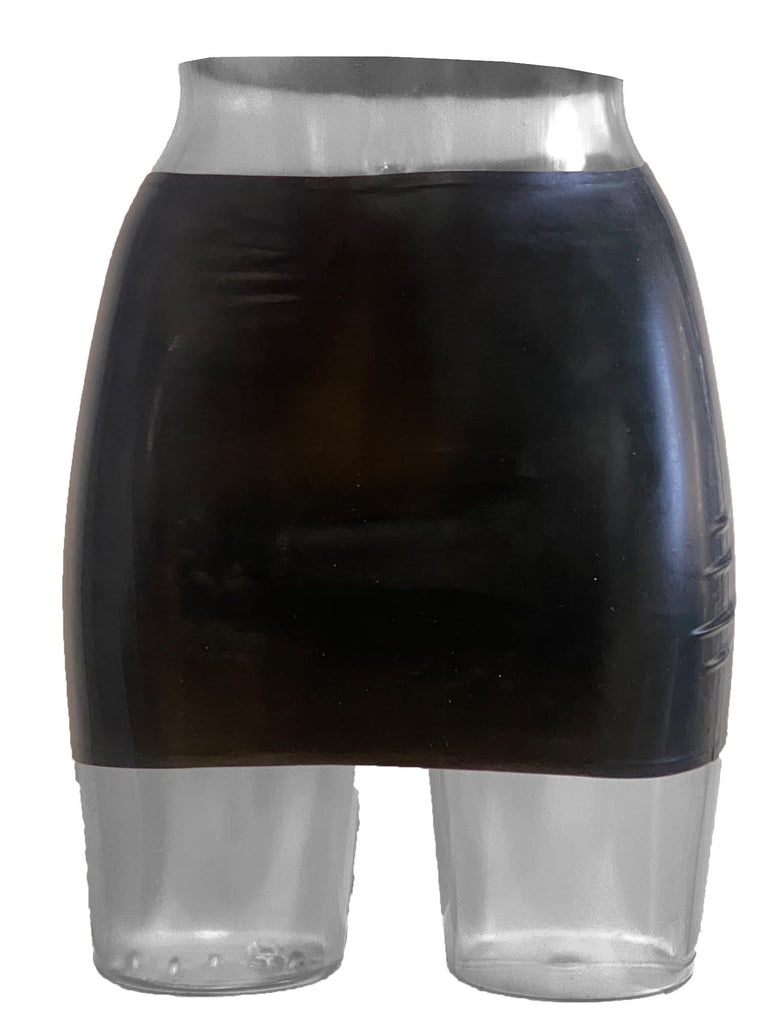 Skin Two UK Latex Mini Skirt Black - Size Medium Clearance