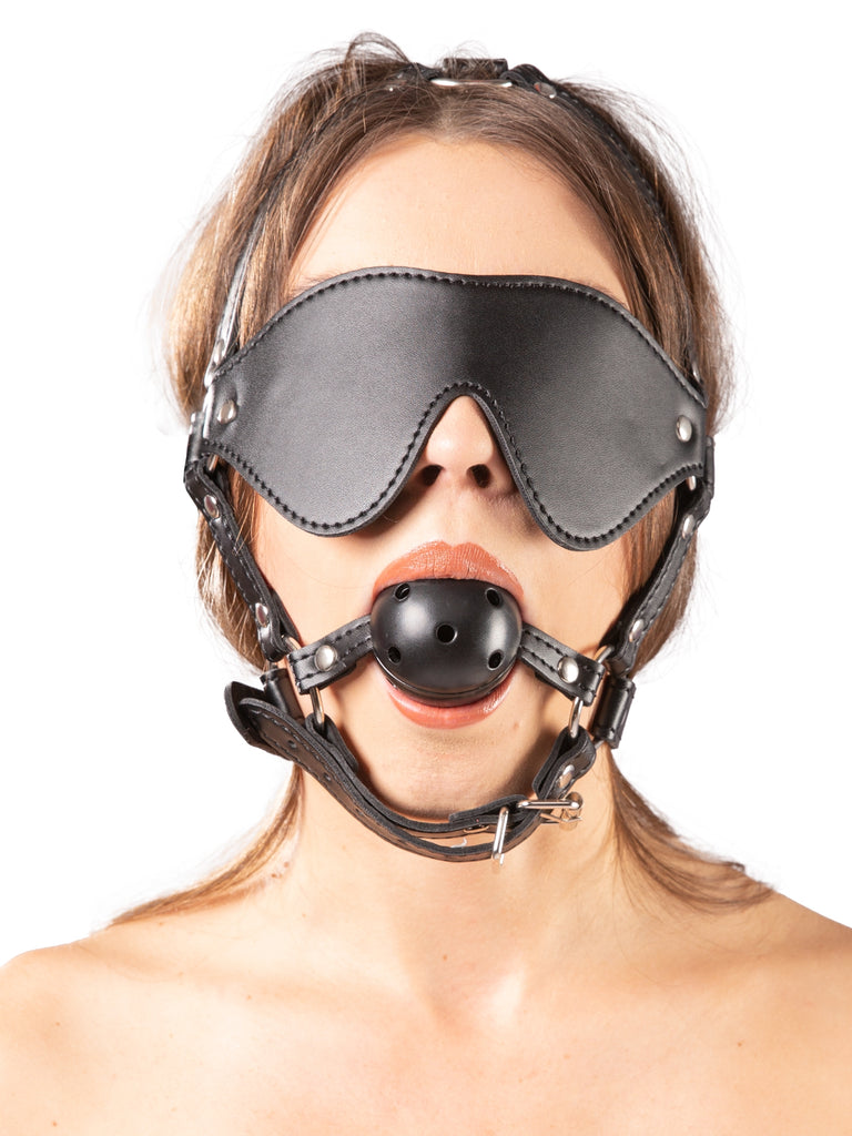 Skin Two UK Bound to Excite Blindfold & Gag Head Harness Head Restraint