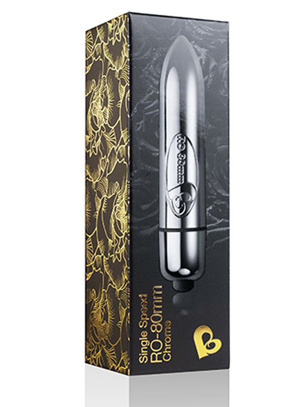Skin Two UK RO-80mm Single Speeds - Chrome Vibrator