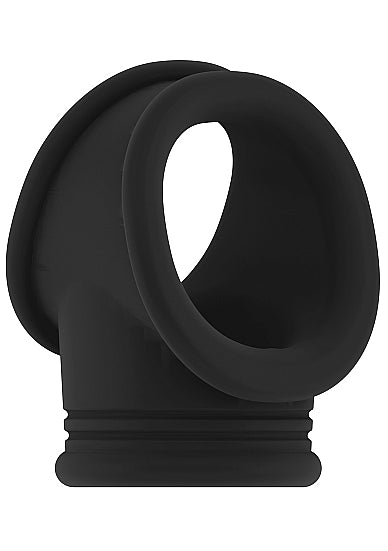 Skin Two UK No.48 - Cockring with Ball Strap - Black Male Sex Toy