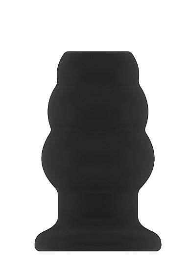 Skin Two UK No.50 - Medium Hollow Tunnel Butt Plug - 4 Inch - Black Anal Toy