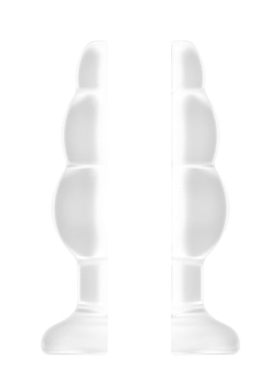 Skin Two UK No.50 - Medium Hollow Tunnel Butt Plug - 4 Inch - Translucent Anal Toy