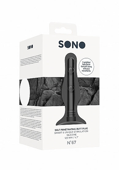No. 67 - Self Penetrating Butt Plug - Black  Skin Two UK