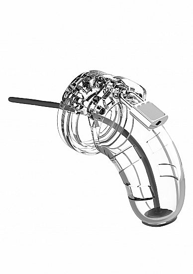 Skin Two UK Model 15 - Chastity - 3.5" Cage with Silicone Urethral Sounding Chastity