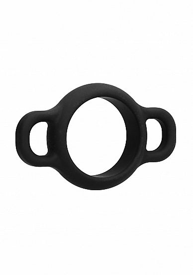 Skin Two UK Cock Ring With Handles - Black Male Sex Toy