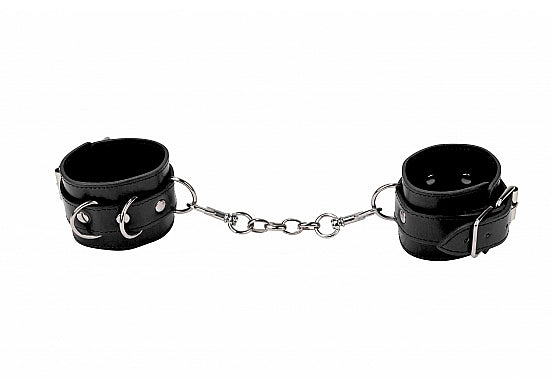 Skin Two UK Leather Cuffs - Black Cuffs