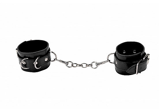 Skin Two UK Leather Cuffs - Black Cuffs
