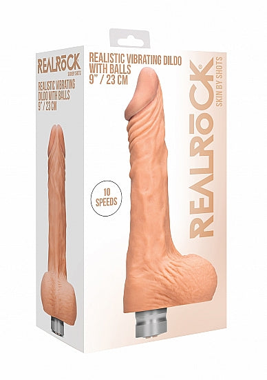 Skin Two UK Realistic Vibrating Dildo with Balls Dildo