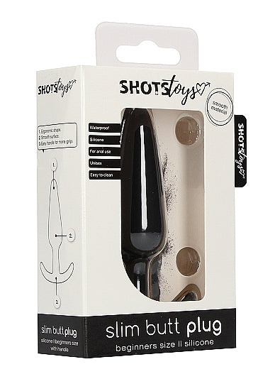 Skin Two UK Slim Butt Plug - Black Anal Toy