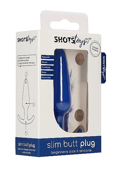 Skin Two UK Slim Butt Plug - Blue Anal Toy