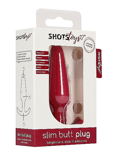 Skin Two UK Slim Butt Plug - Red Anal Toy