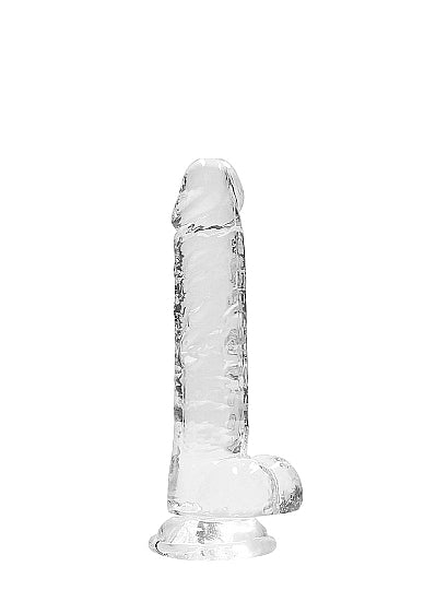 Skin Two UK Realistic 7" Dildo With Balls - Transparent Dildo