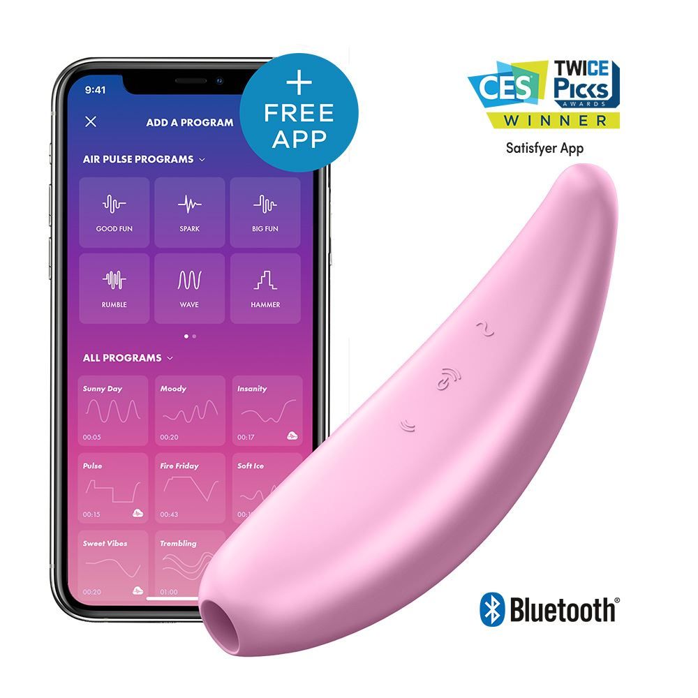 Skin Two UK Satisfyer App Enabled Curvy 3+ Pink Vibrator