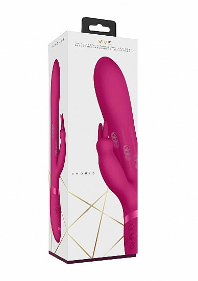 Skin Two UK Amoris - Stimulating Beads Rabbit - Pink Vibrator