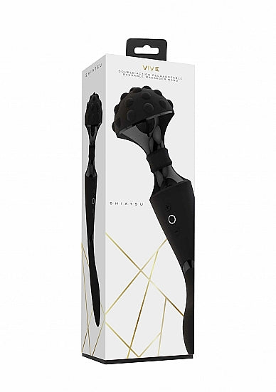 Skin Two UK Shiatsu - Bendable Massager Wand - Black Vibrator