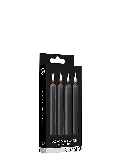 Skin Two UK Teasing Wax Candles - Small - 4 Pack - Paraffin - Black Enhancer