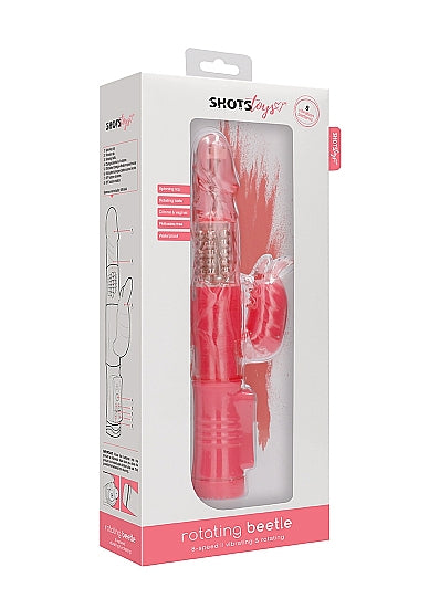 Skin Two UK Rotating Beaded Beetle Vibrator - Pink Vibrator