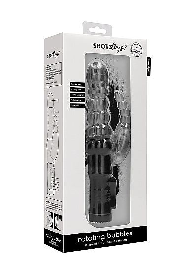 Skin Two UK Rotating Beaded Bubbles Vibrator - Black Vibrator