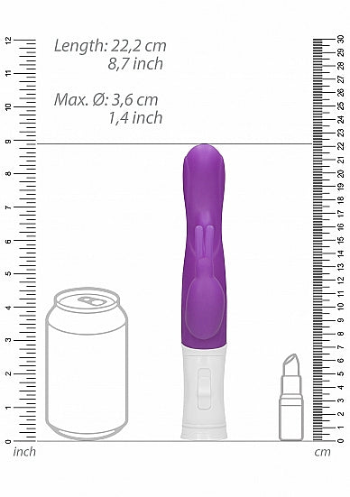 Skin Two UK Rotating Rabbit Vibrator - Purple Vibrator