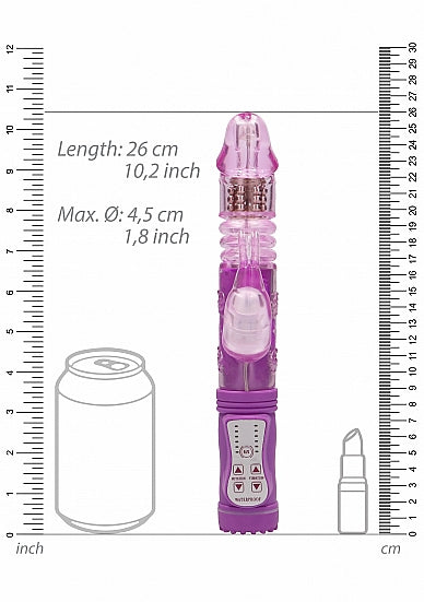 Skin Two UK Thrusting Rabbit Vibrator - Purple Vibrator