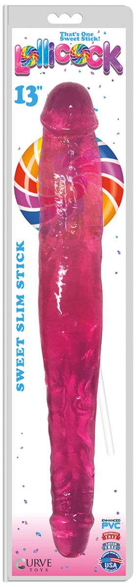 Skin Two UK Lollicock Double Dildo 33cm - Cherry Dildo