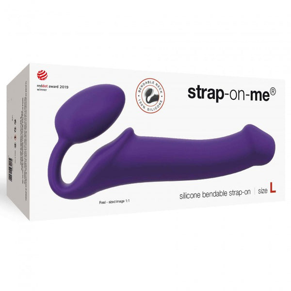 Skin Two UK Semi-Realistic Bendable Strap-On Purple Large Strap Ons