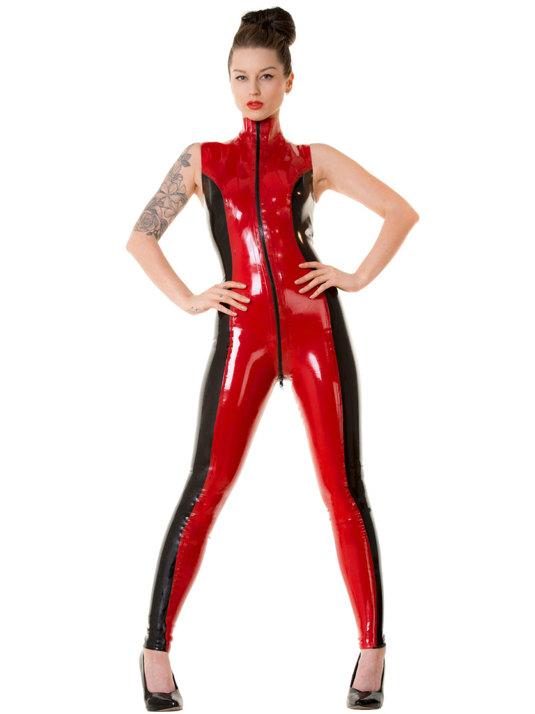 Skin Two UK Sabrina Two Tone Latex Catsuit Catsuit
